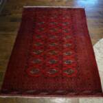 Esfahani Persian Rug Gallery
 ORIGIN: IRAN/ STYLE: BALUCHI/ DESIGN: TRIBAL
 PILE: WOOL / FOUNDATION: WOOL
 LENGTH FT: 5.91/ WIDTH FT: 4.23/ SQF: 24.99
 LENGTH M: 1.80 / WIDTH M: 1.29 SQM: 2.32
 APPROX AGE: OVER 25 YEARS / APPROX KPSI: 100
 INVENT # 1371	


