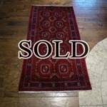 Esfahani Persian Rug Gallery
 ORIGIN: IRAN/ STYLE: BALUCHI/ DESIGN: TRIBAL
 PILE: WOOL / FOUNDATION: WOOL
 LENGTH FT: 5.97/ WIDTH FT: 3.15/ SQF: 18.81
 LENGTH M: 1.82 / WIDTH M: 0.96 SQM: 1.75
 APPROX AGE: OVER 25 YEARS / APPROX KPSI: 100
 INVENT # 1375	

