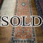 Esfahani Persian Rug Gallery
 Origin: IRAN/ STYLE: KASHAN / DESIGN: RUNNER
 Pile: SILK & FINE WOOL 	/ FOUNDATION: COTTON
 Length FT: 8.83/ WIDTH FT: 2.92/ SQF: 25.77
 Length M: 2.69 / WIDTH M: 0.89/ SQM: 2.39
 Approx age: NEW/ APPROX KPSI: 250
 Invent # 1011	



