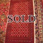 Esfahani Persian Rug Gallery
 Origin: IRAN/ STYLE: TURKEMAN / DESIGN: RUNNER
 Pile: WOOL / FOUNDATION: COTTON
 Length FT: 4.27/ WIDTH FT: 2.10/ SQF: 8.96
 Length M: 1.30 / WIDTH M: 0.64/ SQM: 0.83
 Approx age: OVER 40 YEARS / APPROX KPSI: 200
 Invent # 1048	


